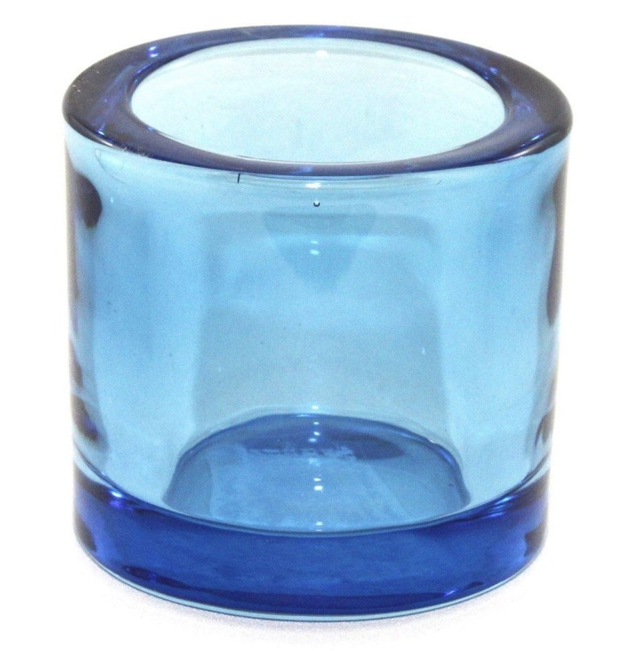 Candel Holder - Blue Glass Holder $15